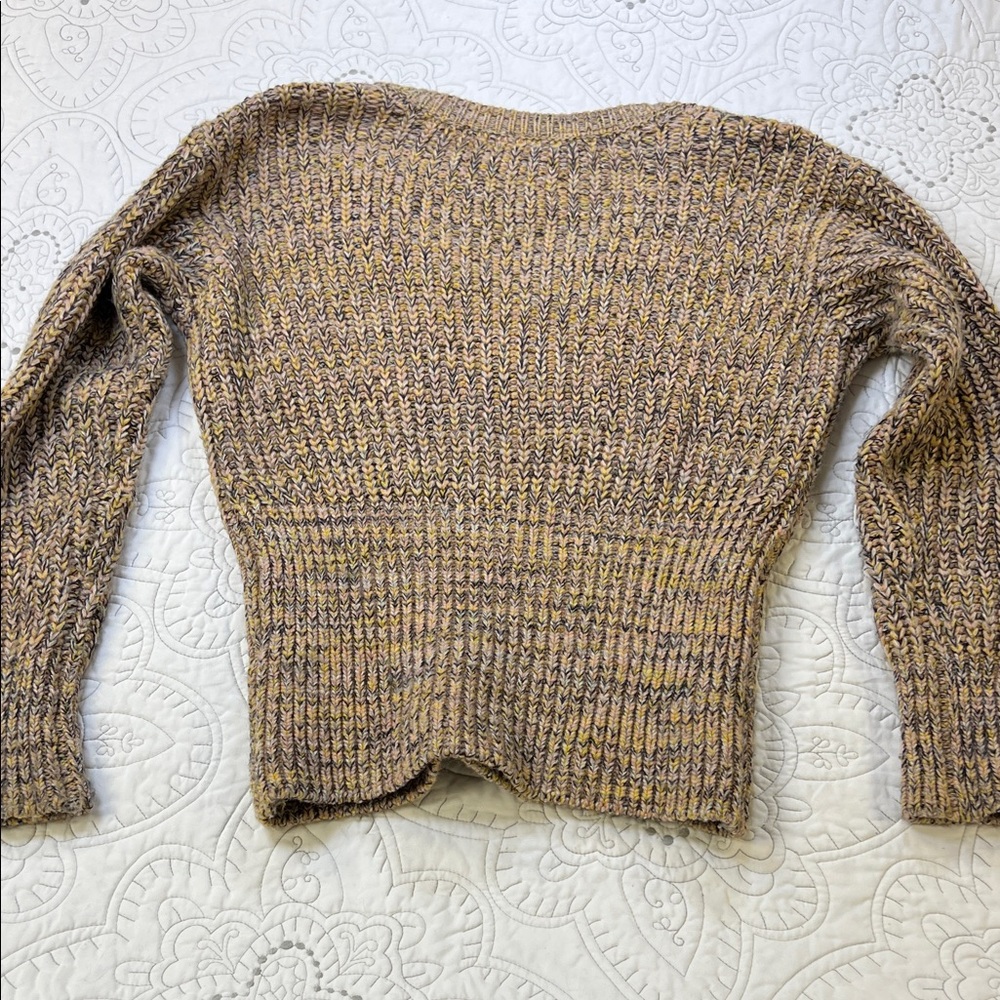 Anthropologie Pilcro Tapered Knit V-Neck Sweater - Women’s Long Sleeve Top - Picture 5 of 9